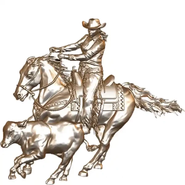 Working Cow Horse Woman